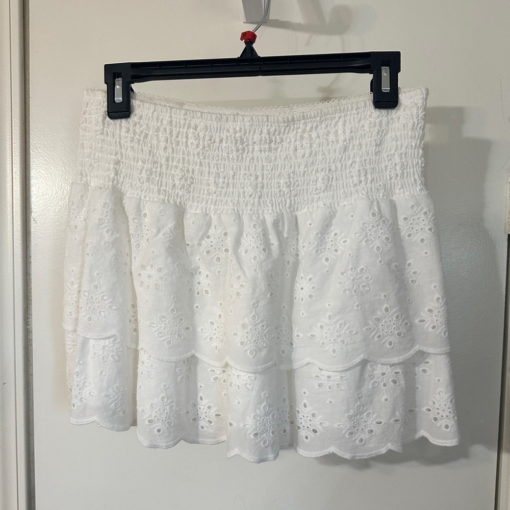 White Eyelet Women's Skirt